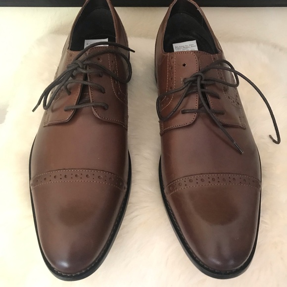 NIB: Stacy Adams : mens Cap Toe Leather Oxford: size11.5 - Picture 11 of 12